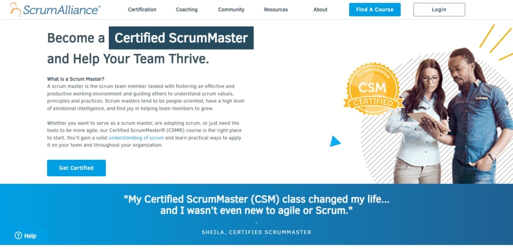 CSM (Certified ScrumMaster)